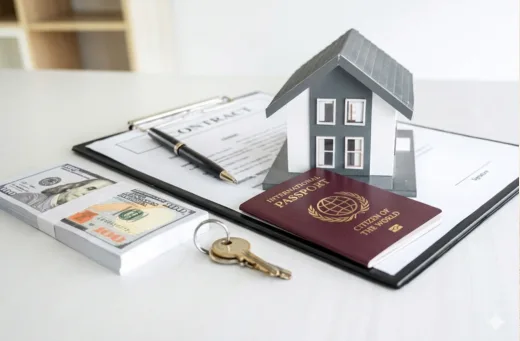 Two passports representing dual citizenship