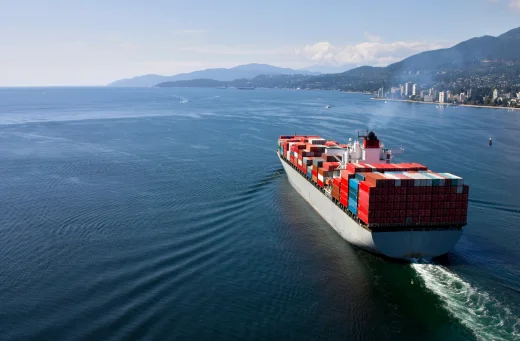 A ship that is sailing with its registration in order