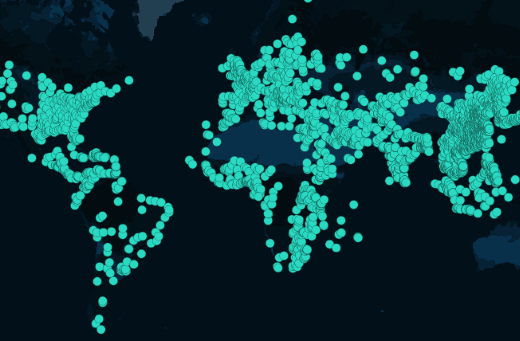Location of foreign trade zones around the world