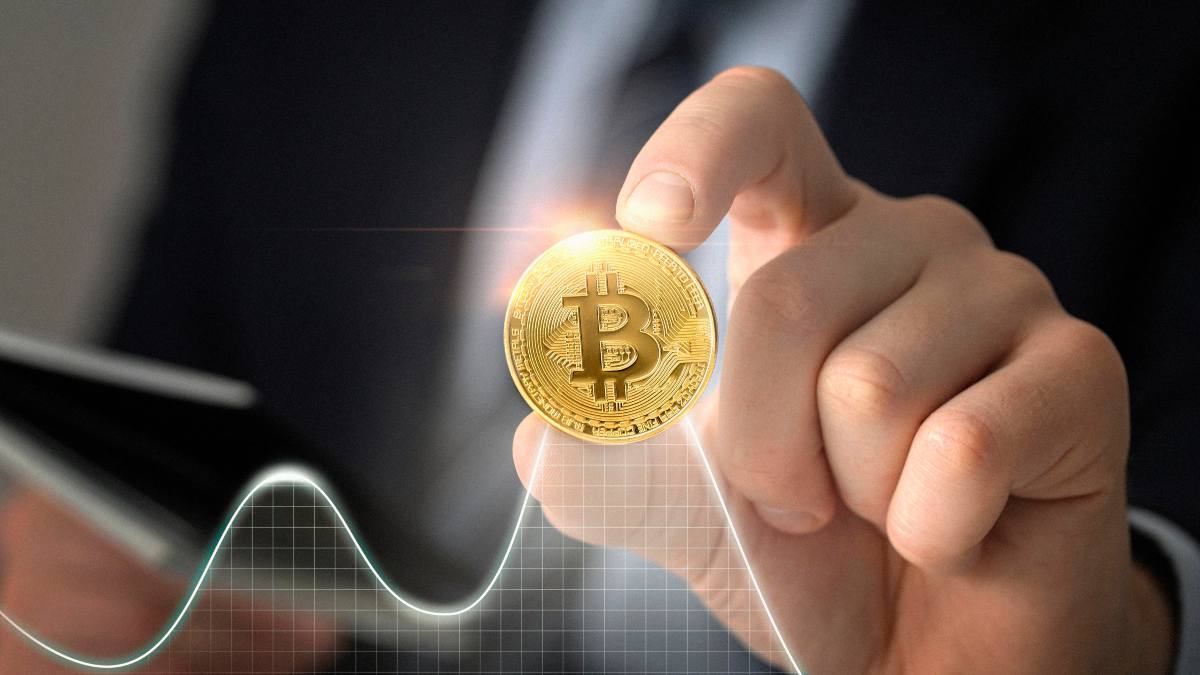 Person managing their crypto assets