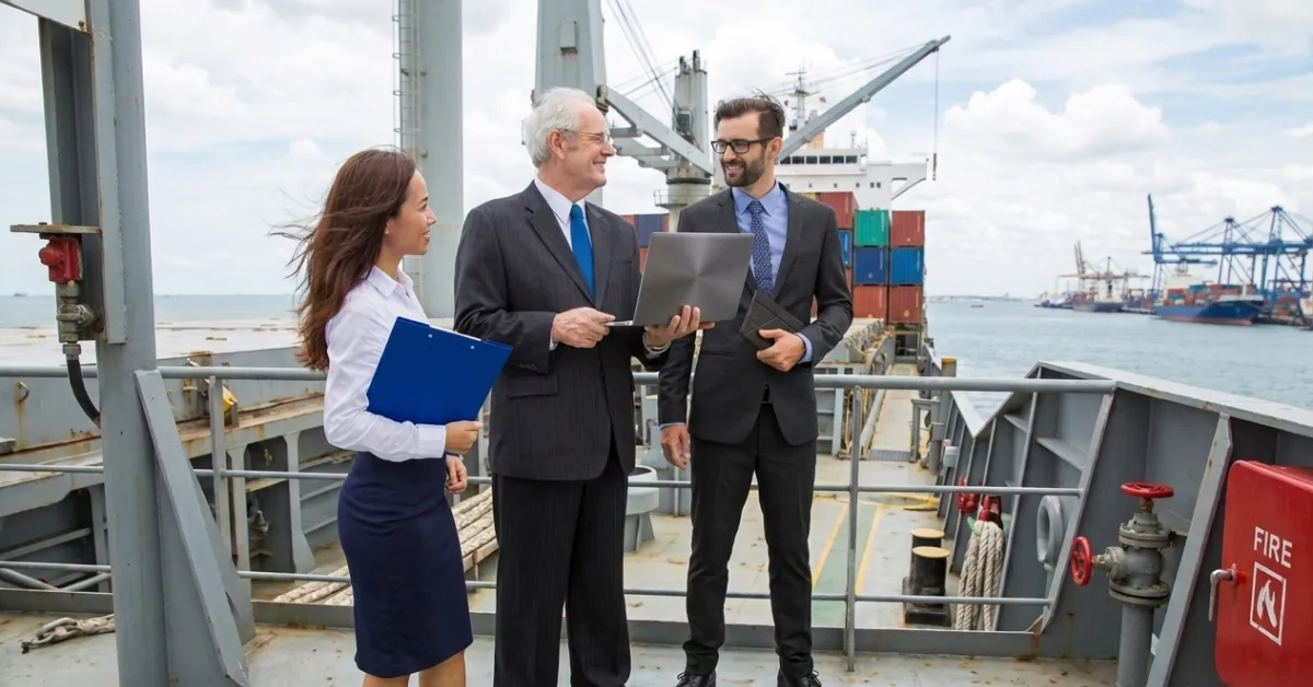 Empresarios considerando la copropiedad de barcos en Panamá